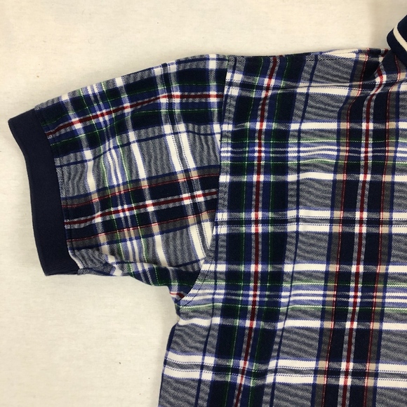 *VINTAGE* 90's Plaid Bill Blass Polo Shirt -XL - Picture 4 of 5